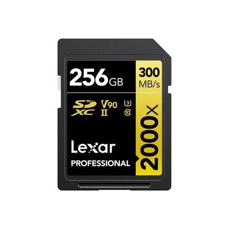 Lexar Professional GOLD Series SDXC UHS-II Memory Card 256GB 300MB/s